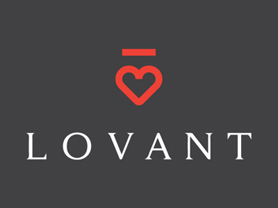 LOVANT logo brand business company crest heart icon identity logo mark monogram shape symbol