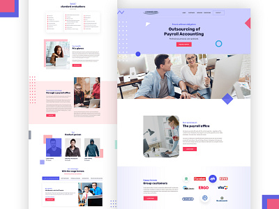 Business Development agency agency agency website buisness business development clean design design illustration landing landing page minimal typography vector website