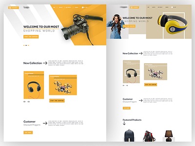 Electronics E Commerce Landing Page