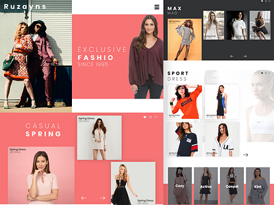 Fashion Landing Page add cart ecommerce fashion landing page search timer to video website wishlist