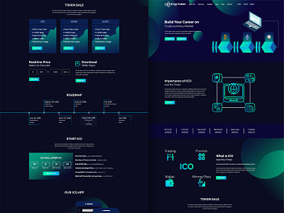 Cryp Token Ico Crypto Currency Psd Landing Template bitcoin blockchain crypto trading cryptocurrency cryptocurrency business cryptotoken digital currencies ico ico agency ico consulting landing page token business token investment token website uidesign website