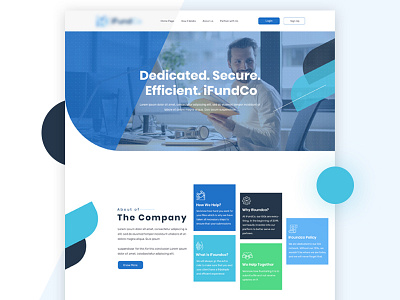 Agency Web Template agency website app color design illustration interface landing landing page page typography ui ux web website