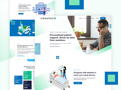 Medical Assistant Web UI agency color design doctor illustration interface landing landing page medical medicine page pharmacy typography ui ux web website