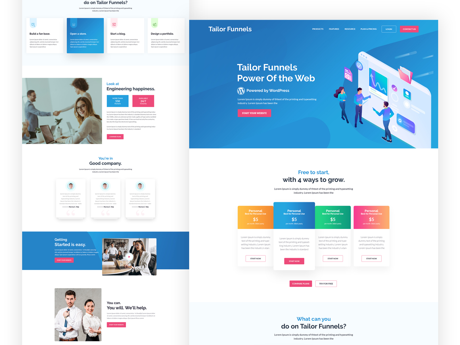 SaaS Web Design Template by Md Zillur Rahman on Dribbble