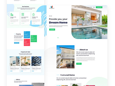 Real estate Property sell landing page