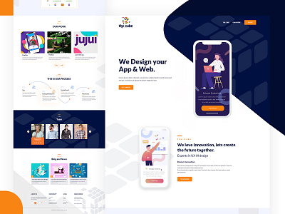 App   Web Design Agency landing page design