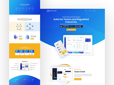 security software landing page clean ui design interface landing landing page landingpage saas website security security app software ui ux web website