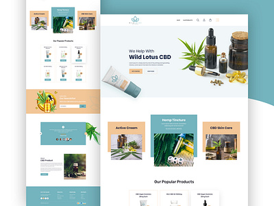 CBD Product E Commerce Website Design