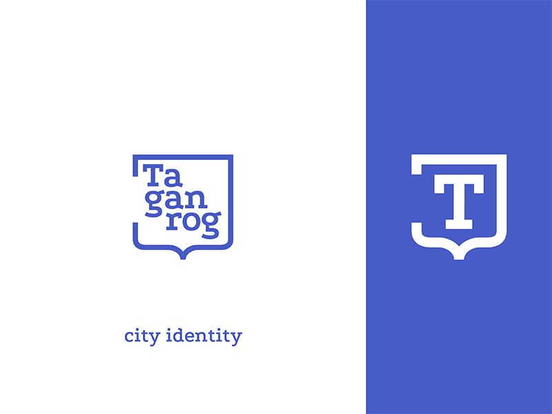 city identity for Taganrog branding brand city serif typography simple logo logotype identity