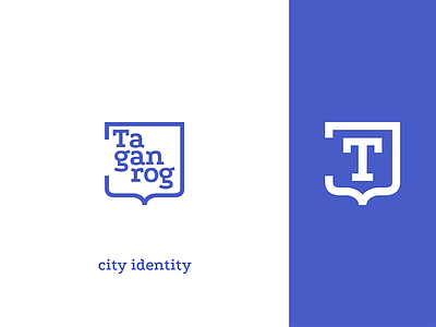 city identity for Taganrog brand branding city identity logo logotype serif simple typography