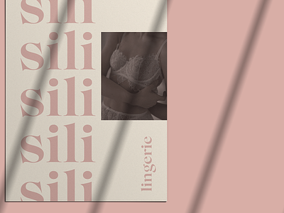 Sili lingerie brand identity lingerie serif simple typography
