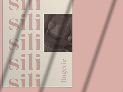 Sili lingerie brand identity lingerie serif simple typography