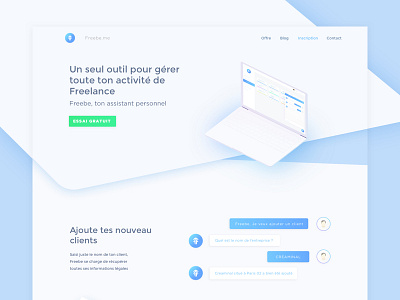 LANDING PAGE | Freebe ai design freelance landing landingpage page ui ux