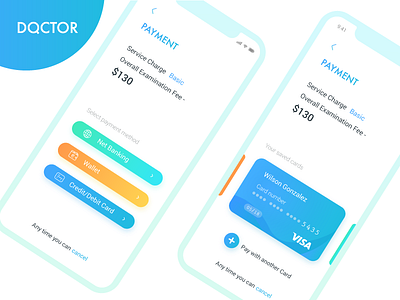 Doctor App (Payment) 002 app daily card doctor ganesha hospital mobile patient payment ui ux