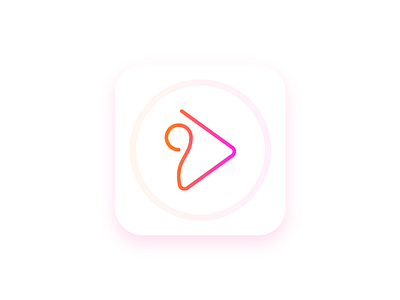 ICON For One Music 005 app button daily dailyui ganesha gradient icon mobile music one ux