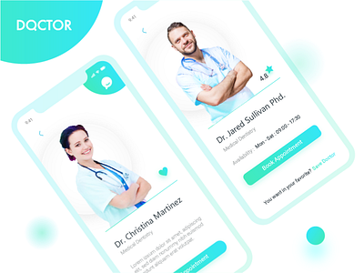 Doctor's Profile 006 app dailyui doctor ganesha ios mobile patient profile ui ux