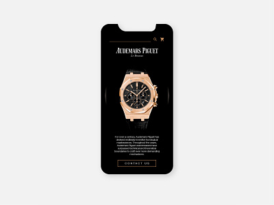 Audemars Piguet Mobile Apps Concept flat graphic logo ui uiux ux website design