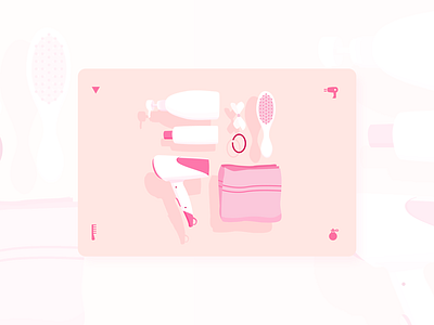 shampoo illustration pink shampoo