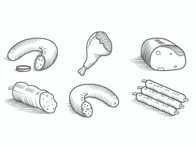 Icons For Meat design icon pencil