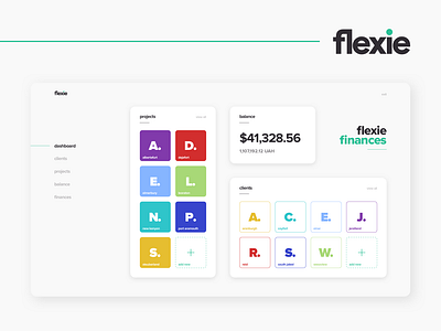 flexie finances - Financial Management Platform design finances management uiux web design