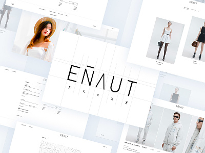 Enaut | Fashion Website black branding design enaut typography ui ux web white
