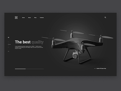 Quadrocopter Website Concept