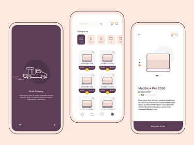 Electronics eCommerce ios mobile app design animation app branding cart clean ui ecommerce flat icon illustration ios app design logo minimal mobile order payment shopping typography ui ux vector