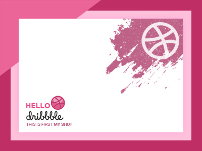 Hello Dribbble an dribbble first hello illustration invitation need shot