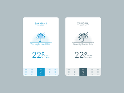 Weather App UI Design bangladesh clean app design clean ui cloudy dailyui design flat mobile ui ui ux weather app ui design weather forecast
