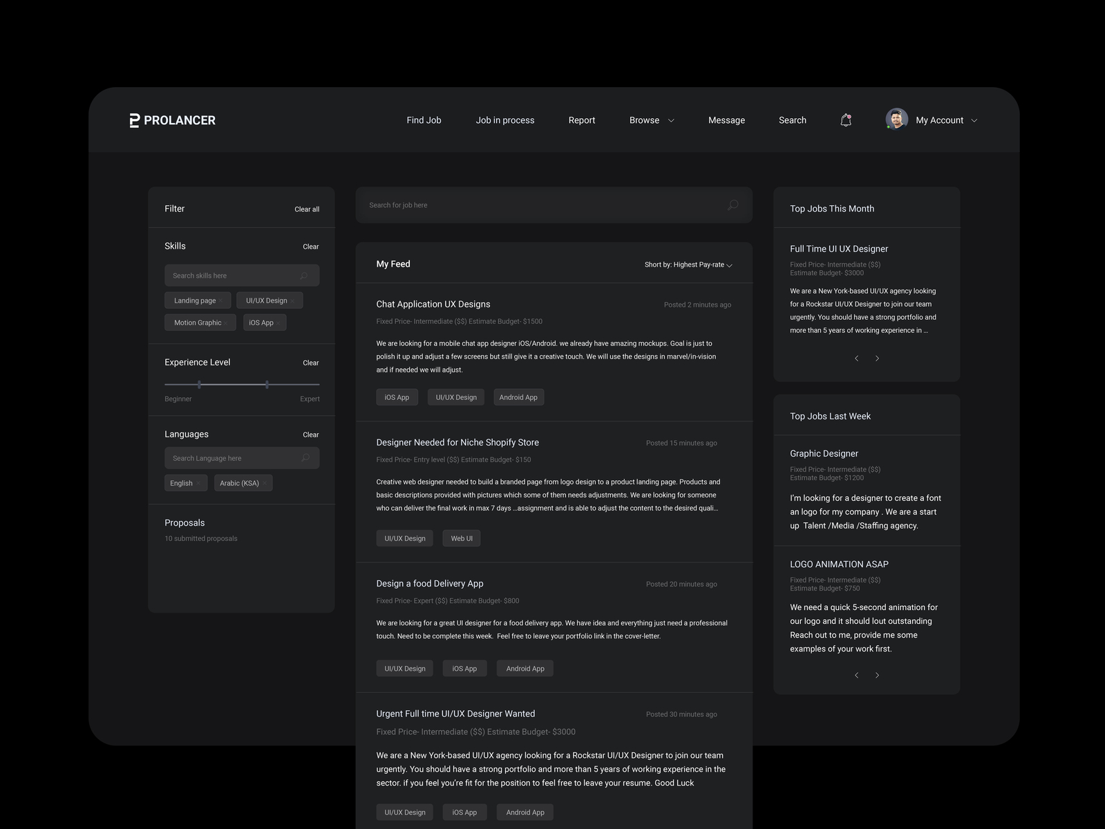 Dark Web Ui By Rasel A On Dribbble