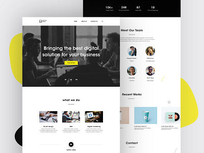 Web UI-Digital Agency Landing Page