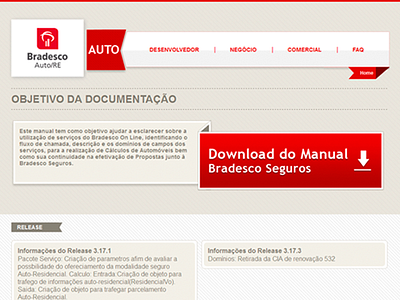 Bradesco Auto Re bank bradesco broker business corporate design insurance interface management ui ux web