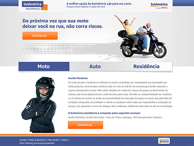 Sulamerica-auot-motos auto bike design insurance interface moto seguros sulamerica ux web