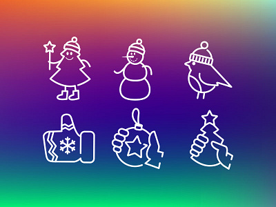 Christmas icons cristmas icon