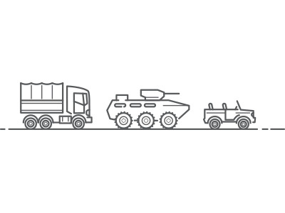 Military vehicle icons