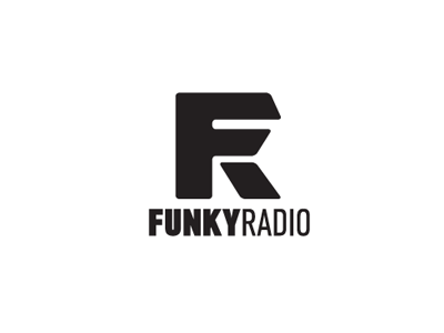 Logotype Funky radio logo monogram