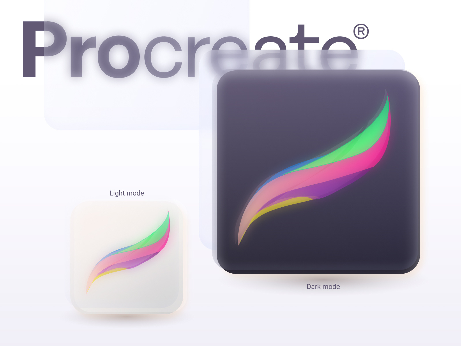 Procreate logo by María Belén Edreira on Dribbble