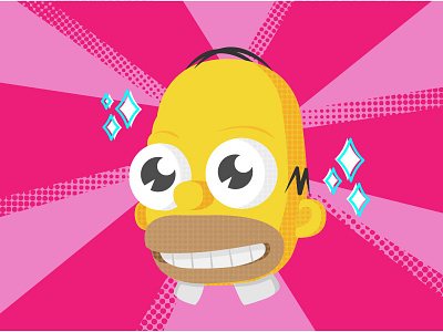 Mr. Sparkle! chibi comic flat halftone mr. sparkle simpsons the simpsons