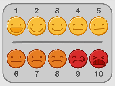 In a scale from 1 to 10... baymax bighero6 colorful comic design disney dribbble flat illustration pain scale ui