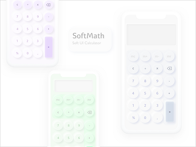 #6 - Calculator – SoftMath (Soft UI)