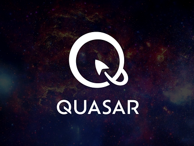 Quasar Rocket Logo brand identity branding design graphic design letter logo logo logo design q logo rocket logo space logo vector