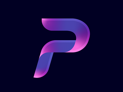 Letter P gradient logo
