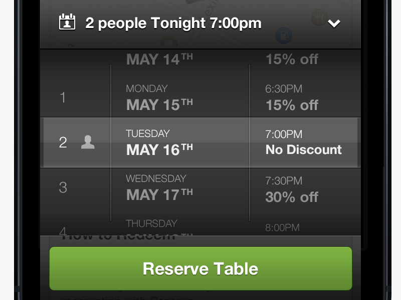 Reserve Spinner groupon reserve reservation discounts spinner