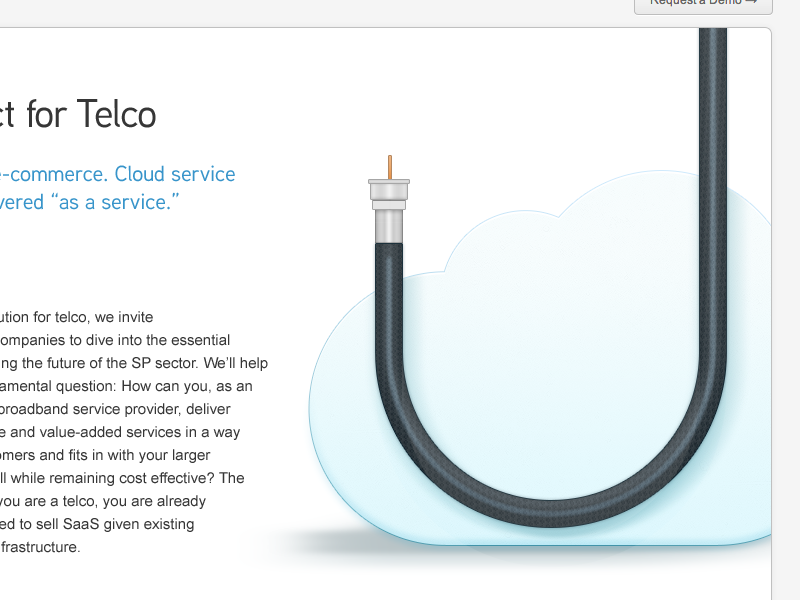 AppDirect for Telco appdirect cable coaxial cloud illustration photoshop shape layers layer styles