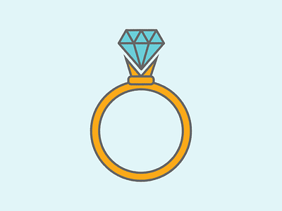 Wedding Ring diamond illustration wedding ring