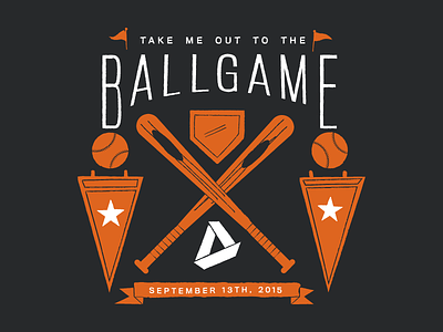 Take Me Out To The Ballgame appdirect baseball black giants lofi orange