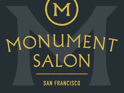 Monument Salon albertus branding din gold logo monument
