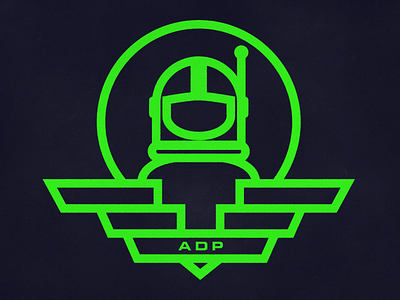 ADP insignia logo spaceman wings