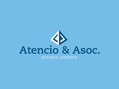 Atencio & Asoc. form icon law logo logodesign pyramid triangle