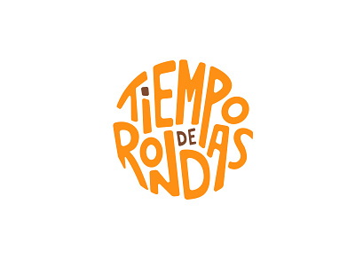 Tiempo de Rondas branding design education identity logo logodesign orange play time vector